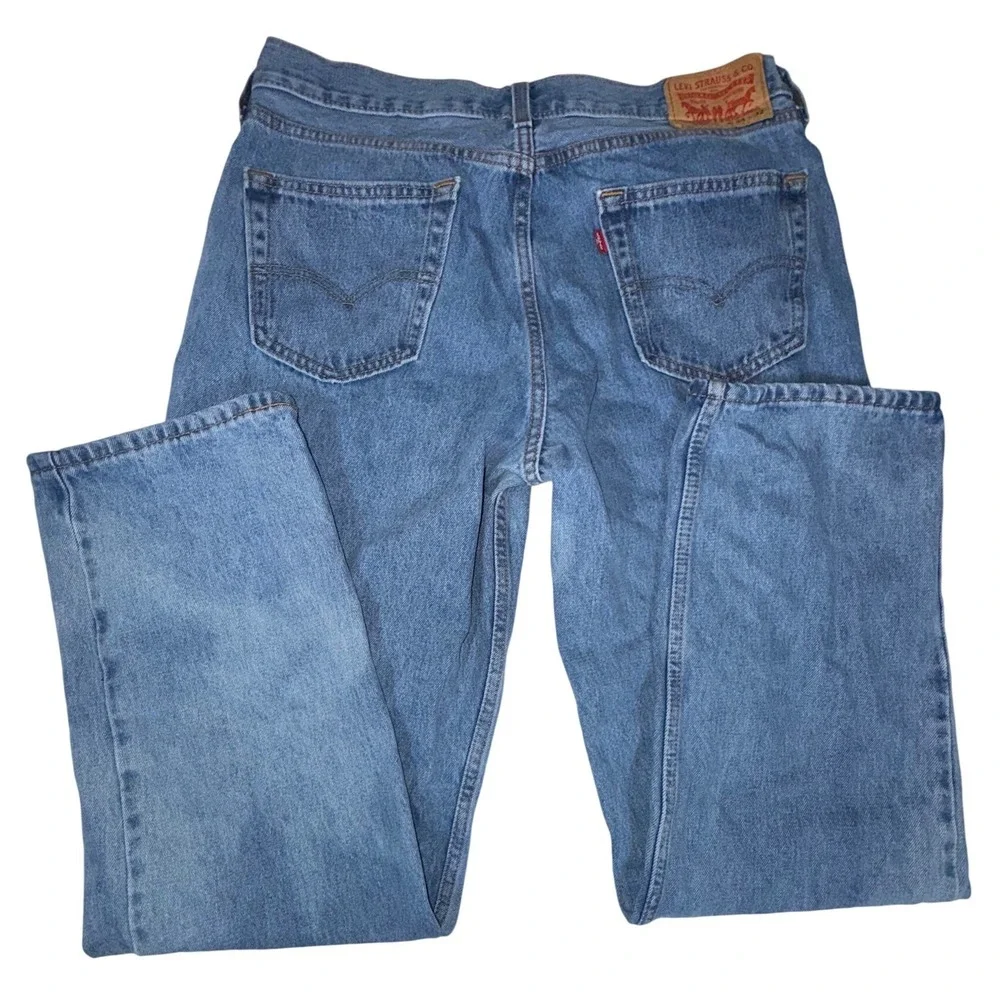 Levis 550 Relaxed Fit Jeans Mens 34x32 Medium Wash Blue Denim 00550-4834